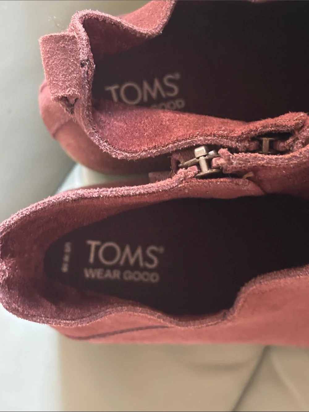 Tom’s Suede Wedge Ankle Boot